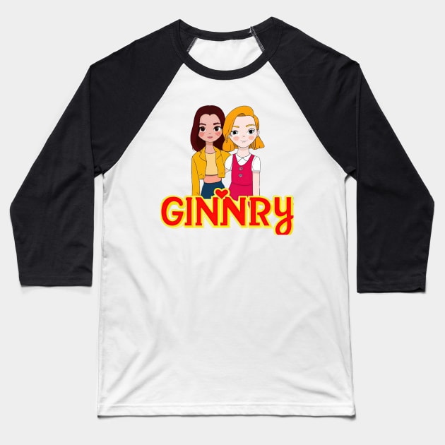 Ginny and Georgia from Netflix series Baseball T-Shirt by Maffw